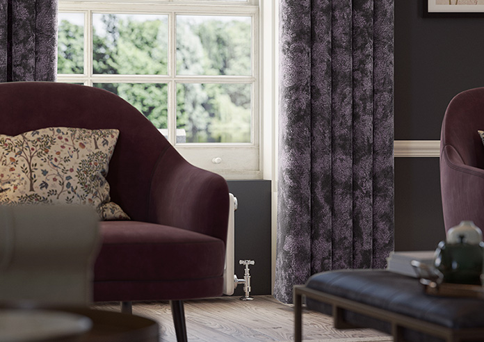 Cyrus Crushed Velvet, Deep Purple - Made to Measure Curtains - Image 5